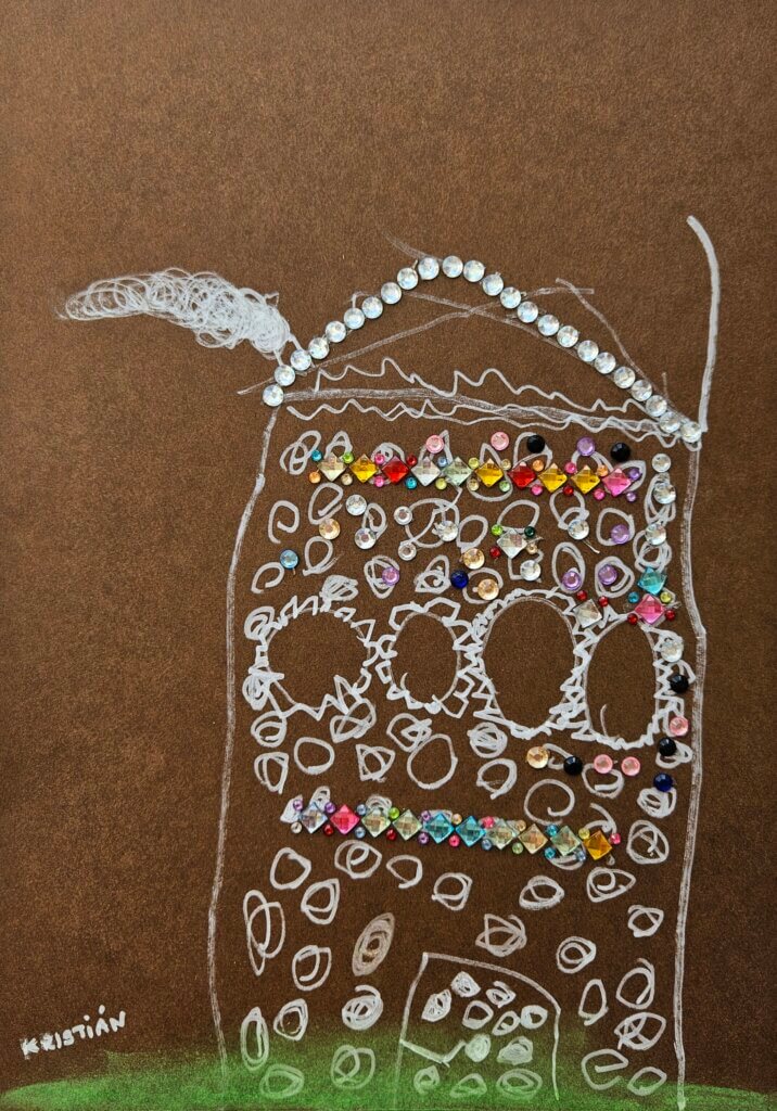 Třpytivá perníková chaloupka