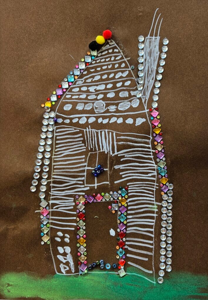 Třpytivá perníková chaloupka