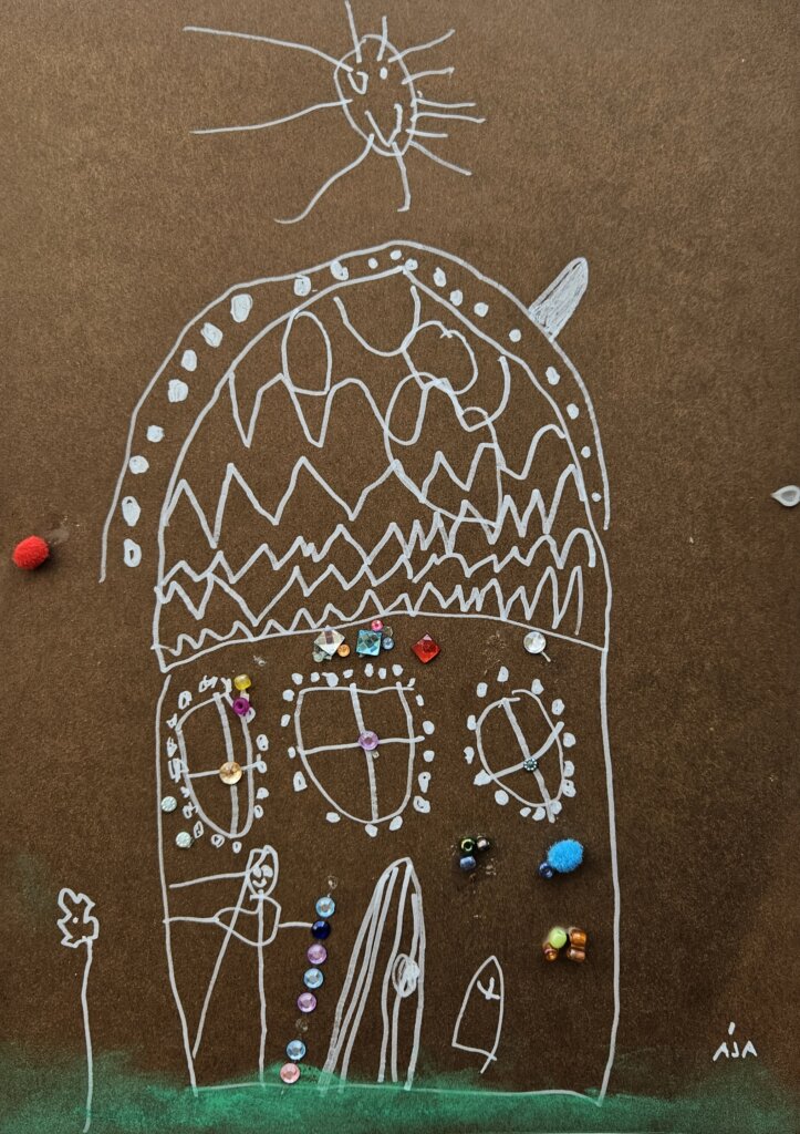 Třpytivá perníková chaloupka