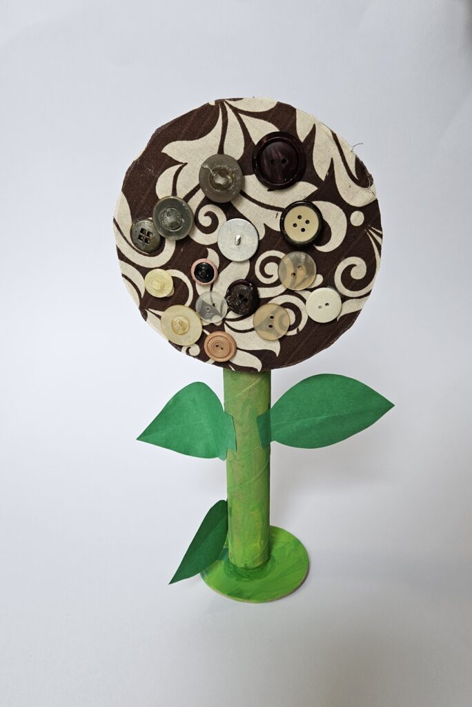 Látkový herbář na podstavci