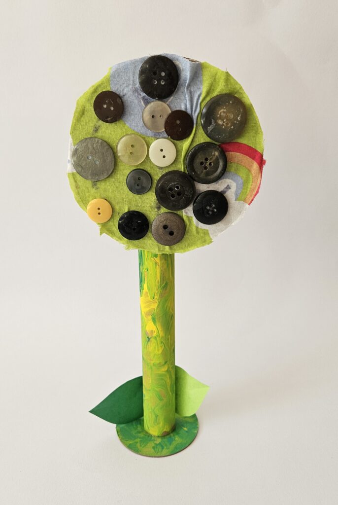 Látkový herbář na podstavci